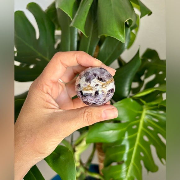 Chevron Amethyst Sphere - Picture 3 of 6